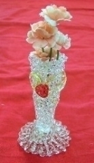 Small Glass Vases w/ Flowers