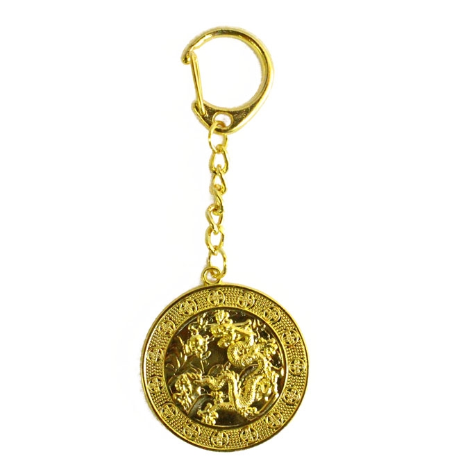 6-Heaven Gold Coin Dragon Amulet - Feng Shui Amulet