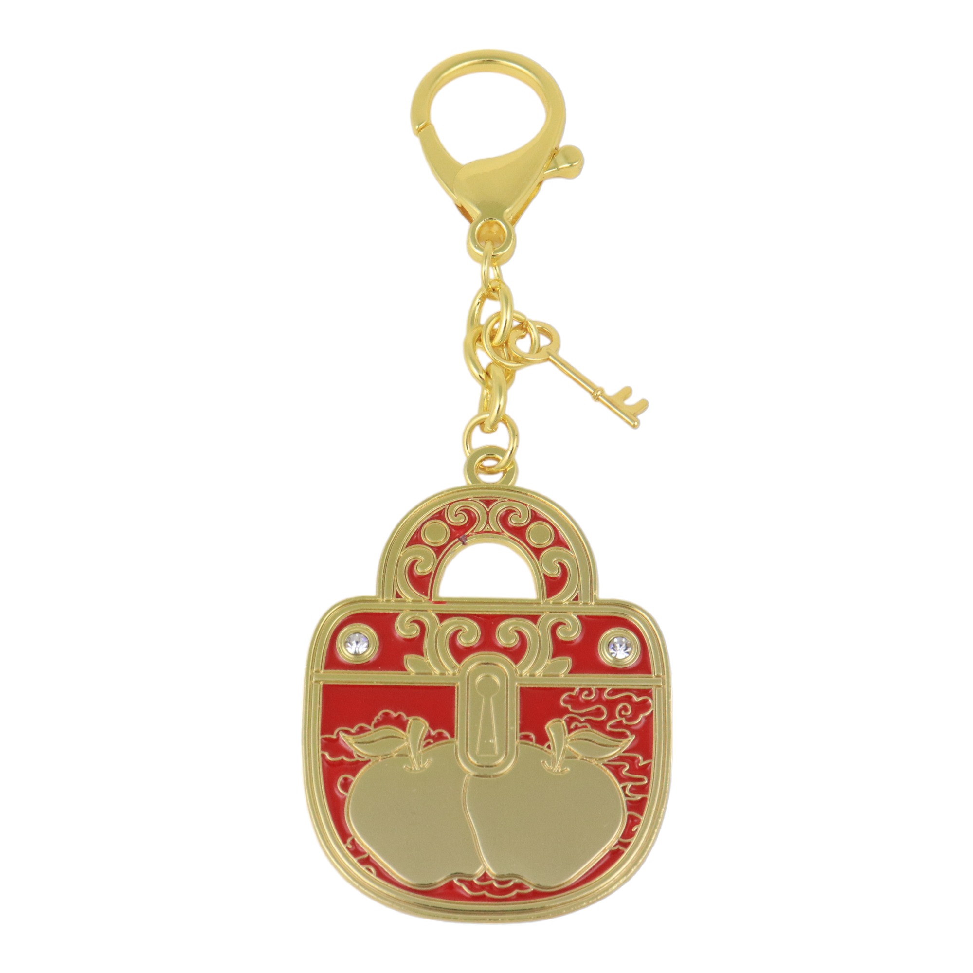Feng Shui Padlocks of Harmony Amulet Keychain