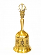 Vajra Bell with 8 Auspicious Symbols