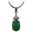 Oval-Shaped Jade Pendant