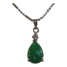 Drop-Shaped Jade Pendant