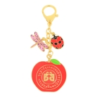 Harmony Apple Amulet with Ladybug and Dragonfly