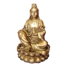 Bronze Sitting Kwan Yin