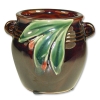 Bamboo Pot with Leaf Design